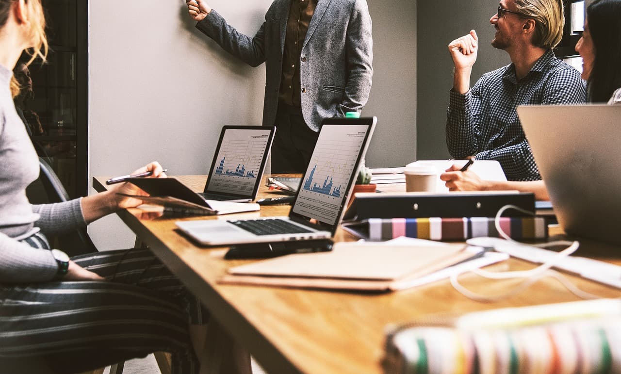 A strategy session with a client team